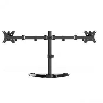 Gembird MS-D2ST-02 Monitora galda statīvs (pagriežams, sasverams, grozāms), 13”-32”, melns