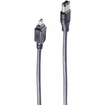 shiverpeaks ®-BASIC-S FireWire savienojuma kabelis, IEEE 1394B, 9-pin spraudnis pret 1394A 4-pin spraudni, 1,8 m (BS77212)