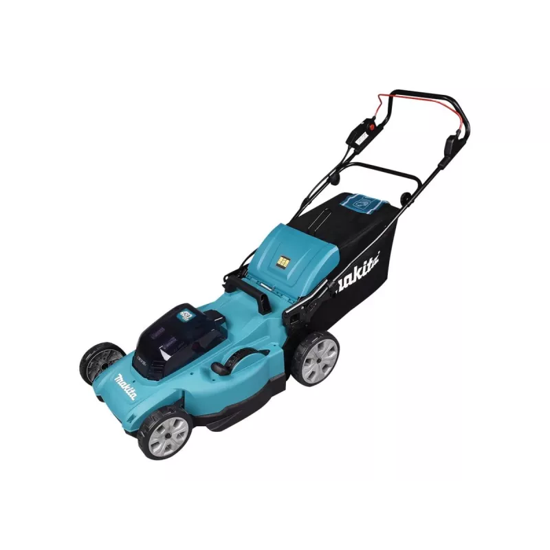 Makita DLM480Z zāles pļāvējs Stūmējzāģis Akumulatora Melns, Tirkīzzils