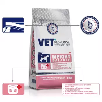 VET RESPONSE Weight balance - sausā suņu barība - 8kg