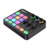 Audio mikseris un USB skaņas karte OneOdio Solocaster — kompakts darbvirsmas interfeiss straumēšanai un ierakstīšanai