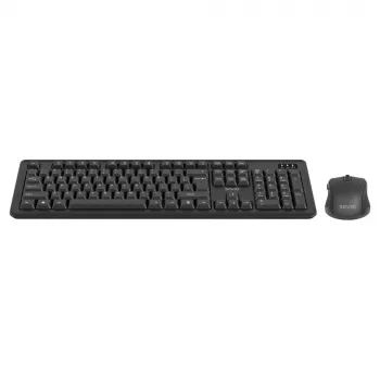 Savio KB-03 tastatūras un peles komplekts USB QWERTY US English Melns