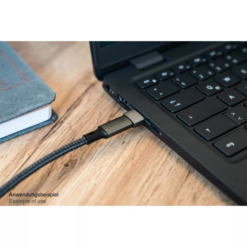Good Connections Adapter USB 2.0 Kontaktdakša A uz USB-C Ligzda Alumīnija Korpuss Pelēks (USB-AD203)