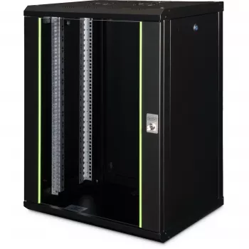 Sienas stiprinājuma skapis Digitus DN-19 16-U-SW