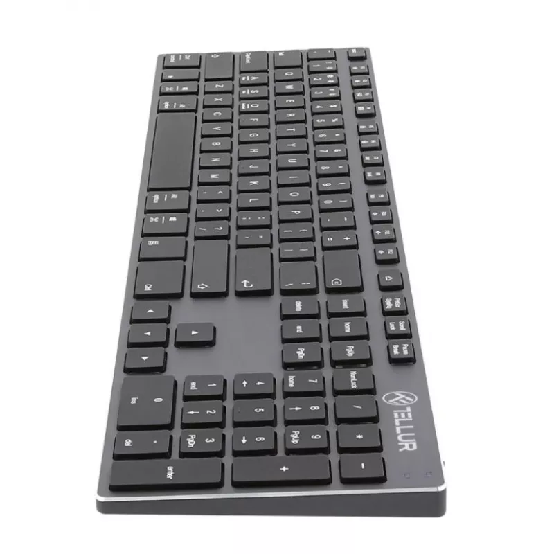 Bezvadu tastatūra Tellur TLL491121 Slim Design uzlādējama