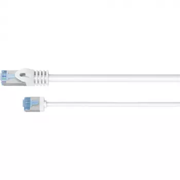 Goobay Ultra-Flexible CAT 6A Patch Cable slim U/UTP balts - īpaši īss spraudnis (74285)