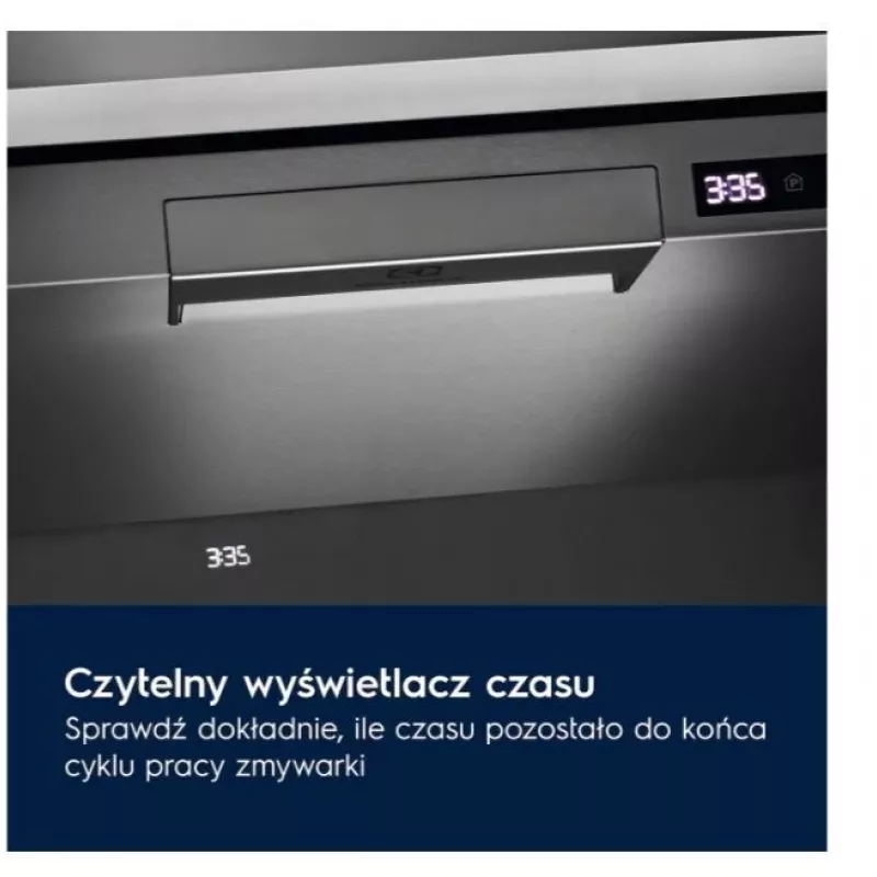 Iebūvējamā trauku mazgājamā mašīna Electrolux EES48401L — 600 mm, 13–14 komplekti, A energoklase, 10.5 L/ciklā