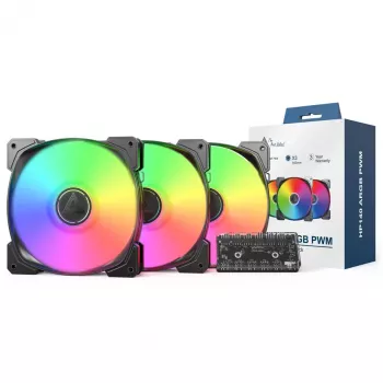 Montech HP140 ARGB PWM 140mm korpusa ventilators (3 iepakojumā)