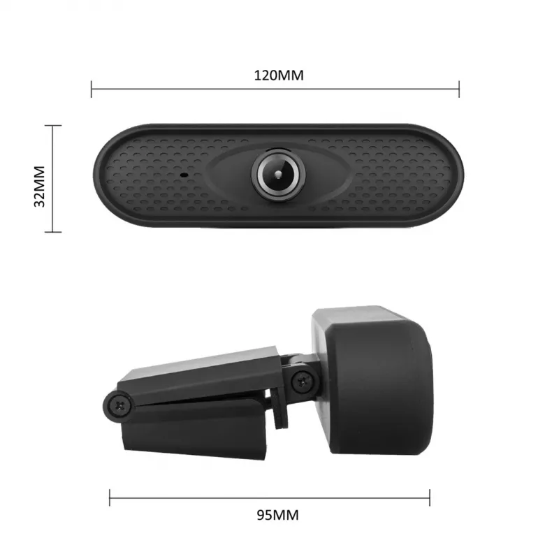 USB Nano RS RS680 HD 1080P tīmekļa kamera ar iebūvētu mikrofonu
