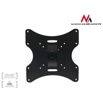 Maclean MC-501A Universāls TV sienas stiprinājums 23-42 collām līdz 30 kg VESA 200x200 melns