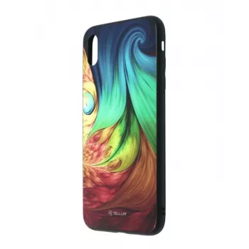 Aizsargstikls iPhone XS Tellur — drukāts mesmērisks dizains