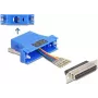 Delock D-Sub 25 kontaktu ligzda uz RJ12 montāžas komplekts zils (67100)