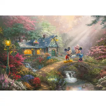Thomas Kinkade Studios: Mikijs un Minija Nostalģijā metāla kārba, Puzle 500 gabali