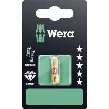 Wera Bits PH Gr.3 25mm 1/4 inch 6KT C6,3 ar dimanta pārklājumu Kartē 1 gab. 851/1 BDC SB (05073334001)
