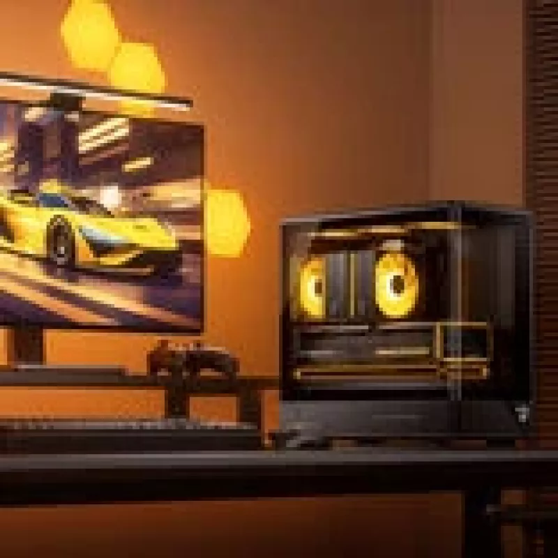 Datora korpuss Jonsbo D200 midi-tower mATX rūdīts stikls mini temperatūras displejs melns