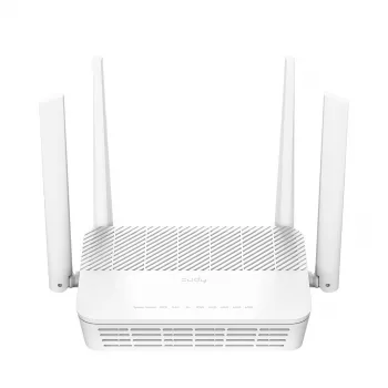 Cudy WR3000P galda bezvadu maršrutētājs Wi‑Fi 6 divjoslu 2.4/5 GHz, 2.5 Gigabit Ethernet, 3 LAN porti, balts