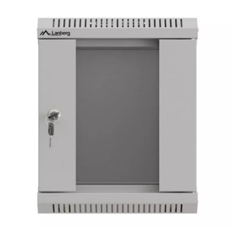 Sienas skapis Lanberg WF11-3306-10S 6U 30 kg Pelēks