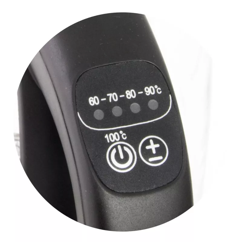 Esperanza EKK027 elektriskā tējkanna 1.7 L 2200 W Melna, Caurspīdīga