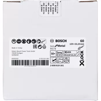 Bosch 2 608 619 161 slīpēšanas disks metālam X-LOCK