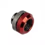 Adaptera savienotājs BitsPower Multi-Link G1/4 collu vīrišķais uz 12mm cauruli, taisns, spīdīgi melns