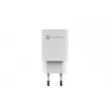 Vadu mobilās ierīces lādētājs NATEC NUC-2140, 30W, USB-C PD 3.0 + USB-A, Samsung AFC, Balts