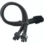 SilverStone SST-PP07E-EPS8B melns pagarinātājs EPS 8 kontaktu – EPS/ATX 4+4 kontaktu, 30 cm