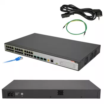 Pārvaldāms slēdzis FiberHome S4820-28T-X-PE-AC L2/L3 Gigabit Ethernet 24 porti PoE