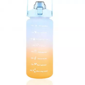 Extralink Motivācijas Ūdens Pudele, 2000ml Sporta Ūdens Pudele, Zili-Orindža, BUT-993