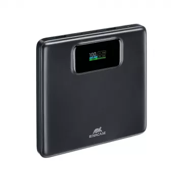 Power bank Rivacase VA1090 — 20000 mAh, 77 Wh, kopējā izeja 100 W, 440 g