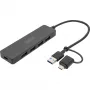 USB Hubs Digitus DA-70235 4 porti USB 3.2 Gen 1 Type-A un Type-C 12000 Mbit/s