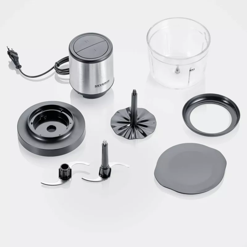 Elektriskais virtuves kombains Severin KM 3867 1 L 400 W melns sudrabs caurspīdīgs