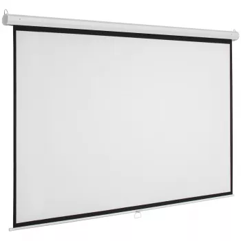 Manuālais projekcijas ekrāns Sponge ES-1, 180 x 180 cm (sienas/griestu stiprinājums, nolaižams)