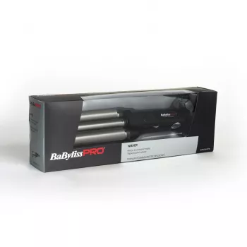 Lokšķēres BaByliss PRO TRIPPLE WAVER — 125 W, melna, 2,7 m vads