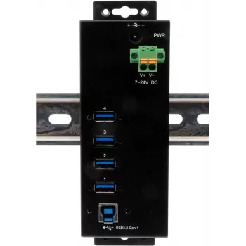 USB centrmezgls Exsys EX-1505HMVS 4-portu USB 3.2 Gen 1 ar 15 kV ESD aizsardzību