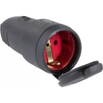 as - Schwabe 60415 Zemēts pagarinātājsavienotājs 230 V Melns IP44 (60415)