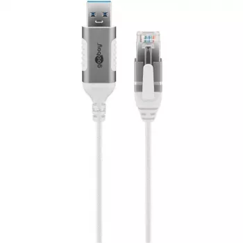 Goobay Ethernet kabelis USB-A 3.0 uz RJ45 Slim 10 m (74383)