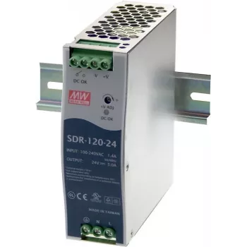 Barošanas bloks MEAN WELL SDR-120-12 120W Metāla korpuss