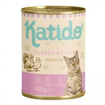 KATIDO Tītars ar pīli - mitrā kaķu barība - 400g