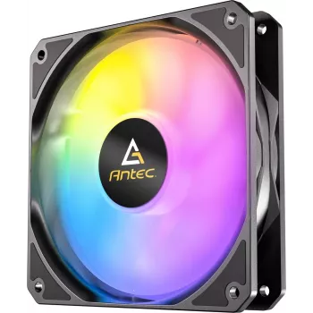 Antec P12R 120mm PWM ARGB reversais ventilators melns