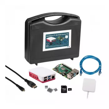 Siwa Raspberry Pi4B - 8GB - Pilns KI ar Sarkanu/Baltu Korpusu