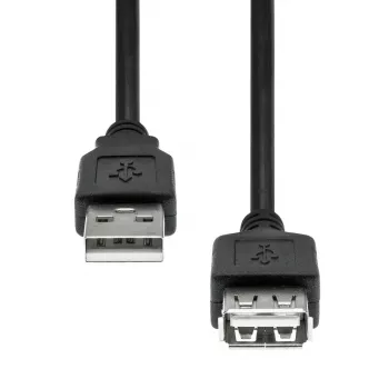 USB pagarinātājkabelis ProXtend USB2AAF-003 3 m, USB A vīrišķais uz USB A sievišķo, melns