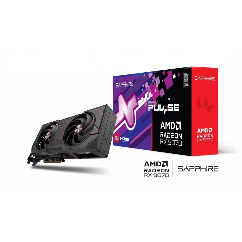 SAPPHIRE PULSE Radeon RX 9070 16GB GDDR6 grafiskā karte