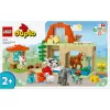 Konstruktors LEGO DUPLO Lauku sētas dzīvnieku kopšanas komplekts 10416 — 74 gabali, 2 minifigūras, vecums 2+