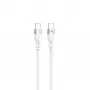 USB Type-C kabelis Tellur TLL155501 1 m, PD 60W, balts