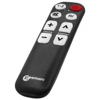 Universālā tālvadības pults Geemarc TV-5 ar lieliem burtiem un mācīšanās funkciju