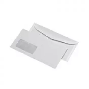 Aploksne MAILmedia 20233/0 C6/5 Balta 114 x 229 mm ar Logu