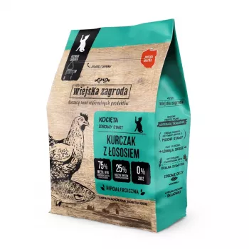 Sausā kaķu barība wiejskazagroda Vista ar lasi, 400 g