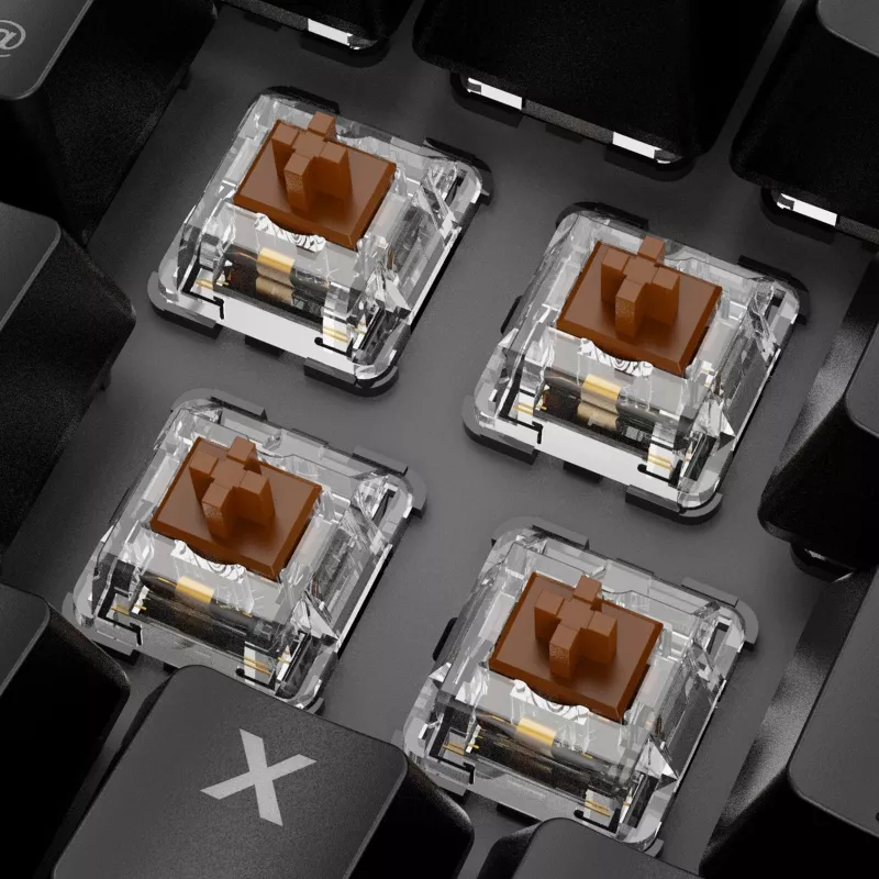 Mehāniskā tastatūra Sharkoon SKILLER SGK20 Brūnie slēdži