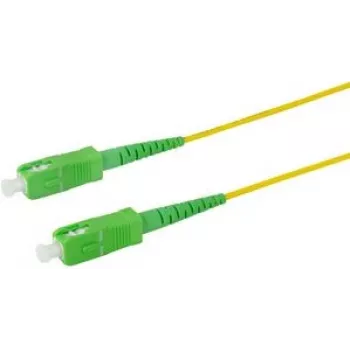 Logilink Professional - Patch-Cable - SC/APC vienmodas (vīriešu) uz SC/APC vienmodas (vīriešu) - 3 m - 2 mm - optiskā šķiedra - simplekss - 9/125 mikrometri - G.657.A2/OS2 - bez halogēna - dzeltens