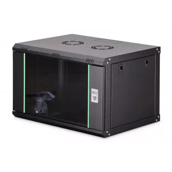 Sienas stiprināms 19 collu skapis DIGITUS Dynamic-N DN-37101 — 7U, 600x450 mm, IP20, slēdzams, neizjauktā veidā